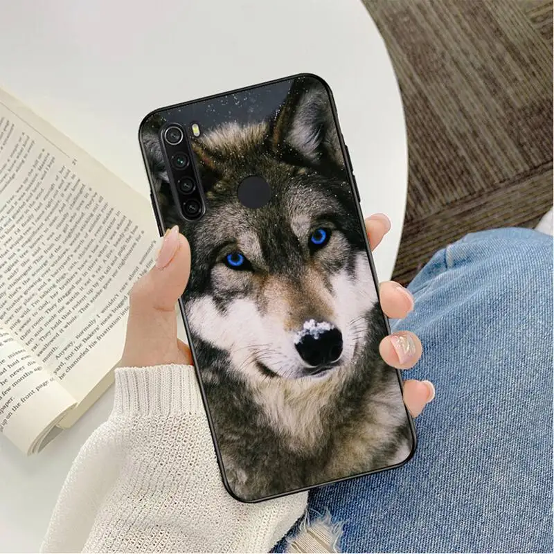 Yinuoda angry wolf face Phone Case for Xiaomi Redmi 4X 7 7A 8 8A 9 9A Note 7 8 8T 9 10 Pro