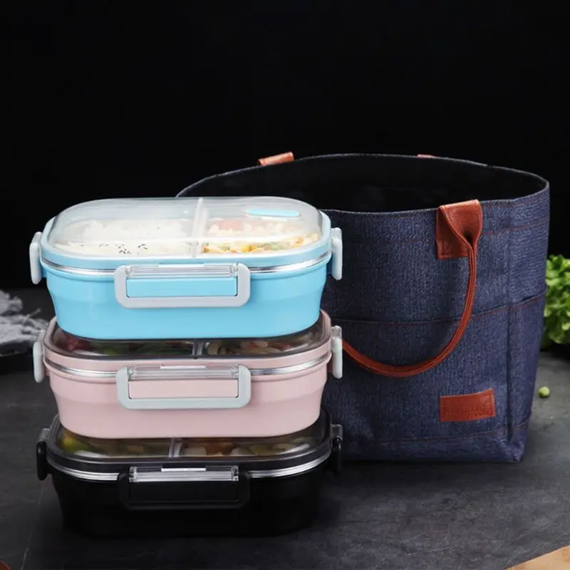 Японский стиль из нержавеющей стали Bento Box отсек герметичный изолированный контейнер для обеда высокое качество и абсолютно