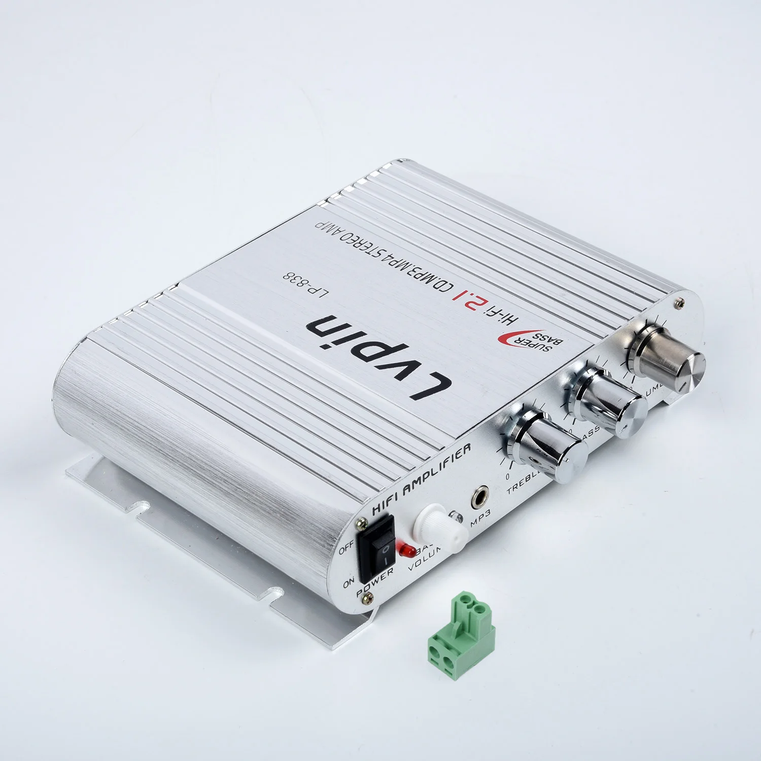 

Hi-Fi Amplifier Amp Radio MP3 200W 12V DC/AC Power 47K 2.1 Channel Mp4 IPod CD player Car Stereo