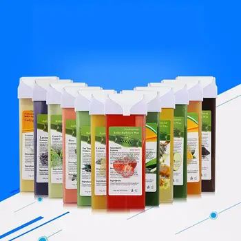 

100g Strawberry Aloe Tea Tree No Strips Wax Bean Depilatory Body Hair Remover Provides a thin, economic and hygienic application