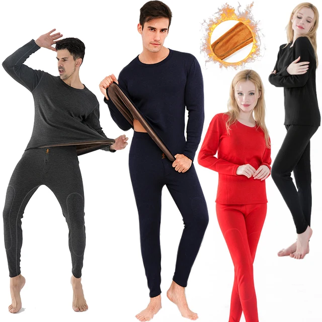 US $58.20 Winter Outdoor Sports Women Men Snowboard Fishing Thermal Underwear Set Breathable Sports Hiking Sh