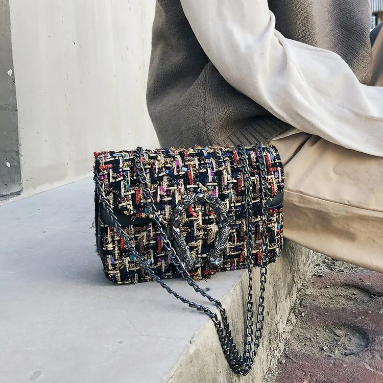 

Bag Women's 2019 New Style Fashion Shoulder Oblique Square Sling Bag Online Celebrity Women's Small Bag