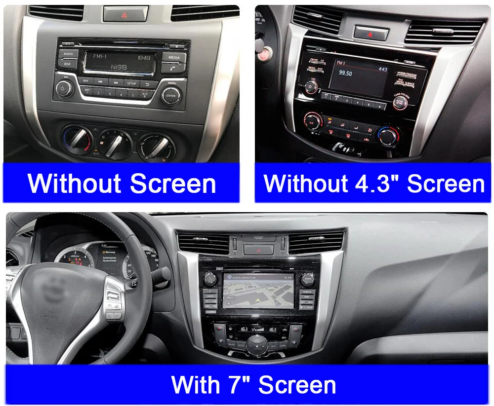 Top FUNROVER 2.5D+IPS android 9.0 car radio multimedia For Nissan Navara Frontier NP300 2011-2017 car dvd gps navigation navi stereo 7