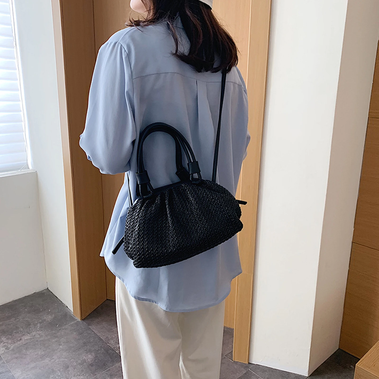 Casual Straw Woven Straw Hand Bag 2021 for Summer 