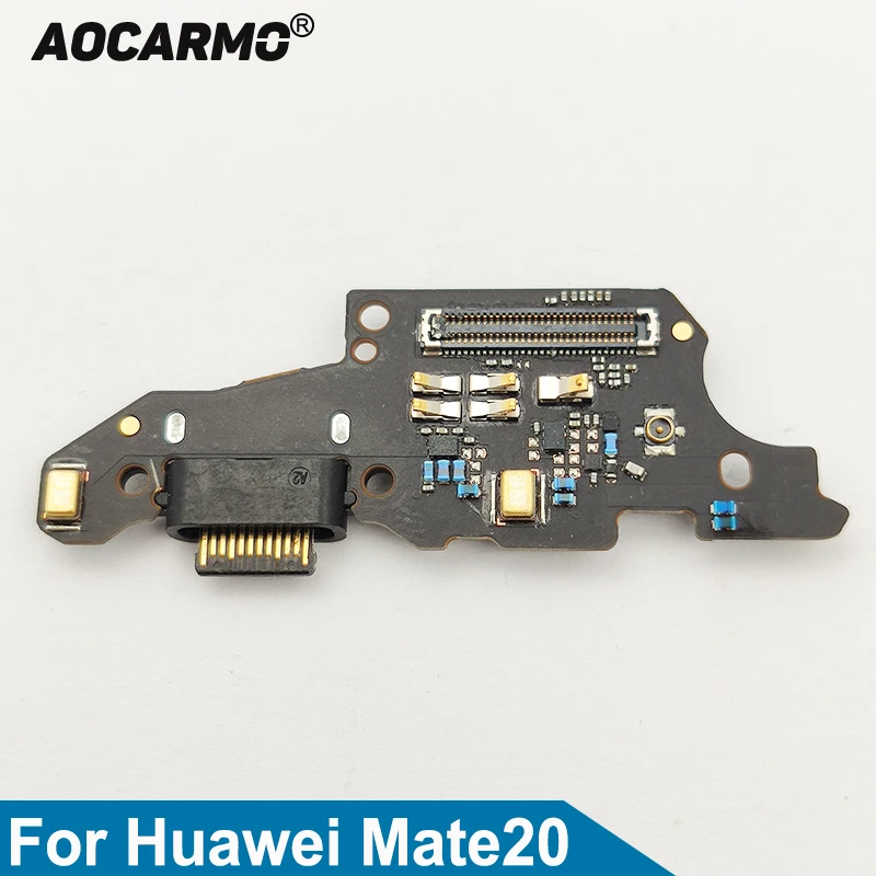 

Aocarmo usb зарядный порт Зарядное устройство Док-станция разъем микрофон гибкий кабель монтажная плата для huawei mate 20 HMA-AL00