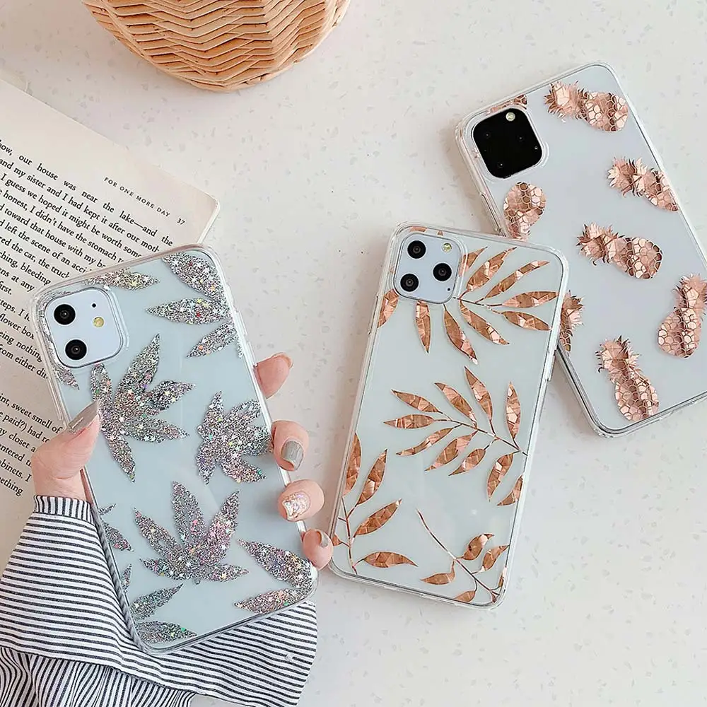 KISSCASE Leaves Silicone Phone Case For iPhone 11 Pro Max Case iphone XR XS Max X 2