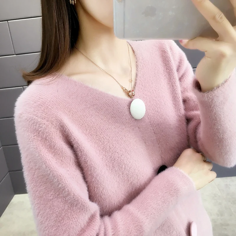 

12361 (4 in 1 row 6) plus color to film the new button sets sweater female 42