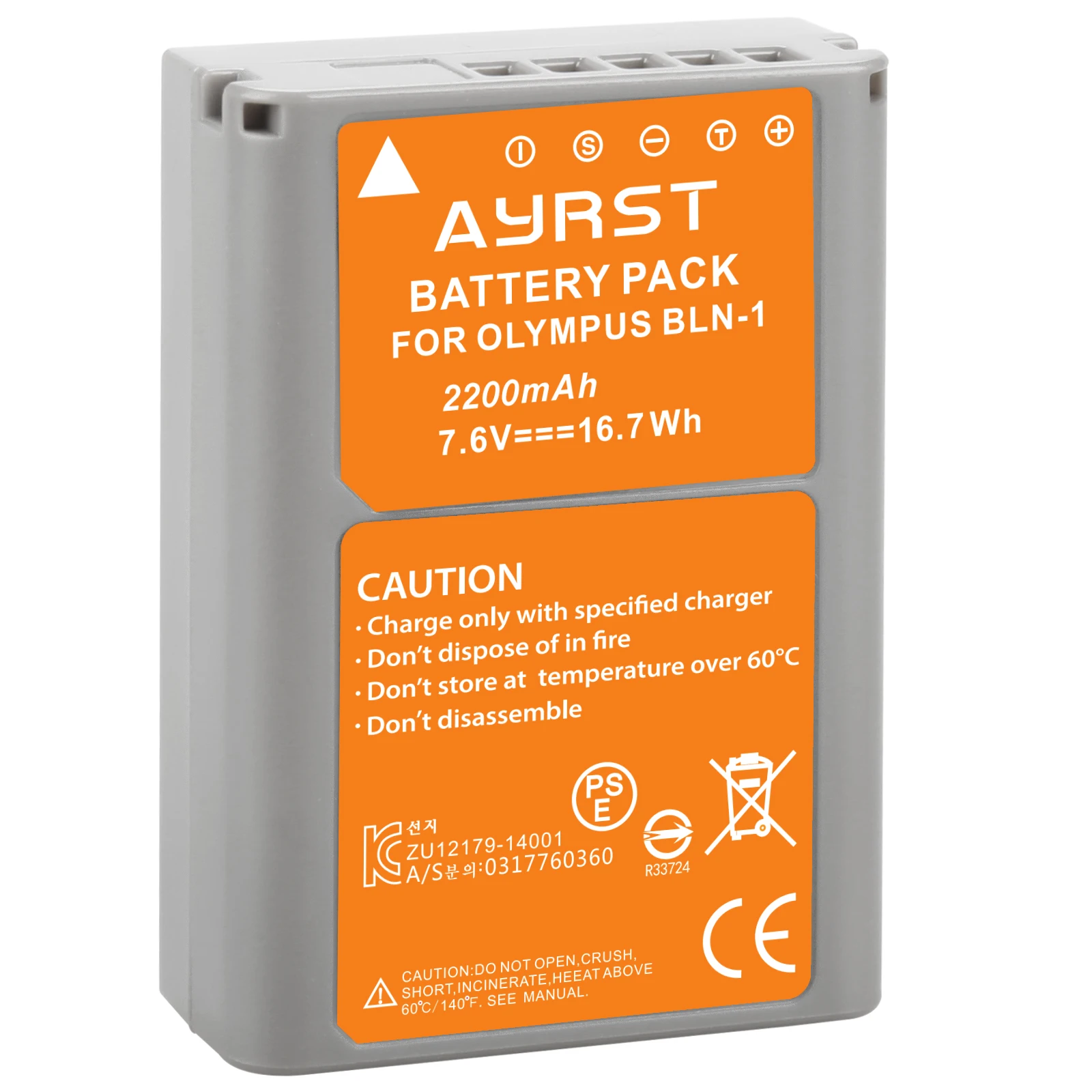 Batteria DSTE Litio Per Olympus BLN-1 Con Caricabatterie USB - Compatibile Con E-M1, E-M5, Pen-F