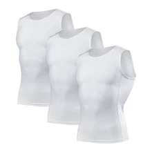 Мужская Ультралегкая Базовая сетчатая компрессионная рубашка без рукавов для велоспорта, бега, спорта, базовый слой, майка, Топ