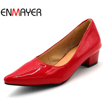 

ENMAYER Newest Women Oxford Shoes Lace Up Flat Heels Platform Oxfords Spring Autumn fashion ladies shoes