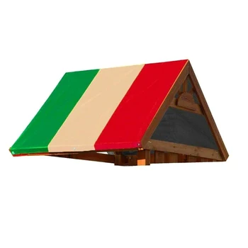 

Slide Playhouse Cover Awnings Playground Canopies Replacement Kid Shade Tarp Waterproof Colorful Striped P7Ding