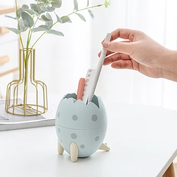 

Trash Can Dinosaur Egg Desktop Storage Bucket Clamshell Large Capacity Multifunctional Compact Sorting Trash J2Y