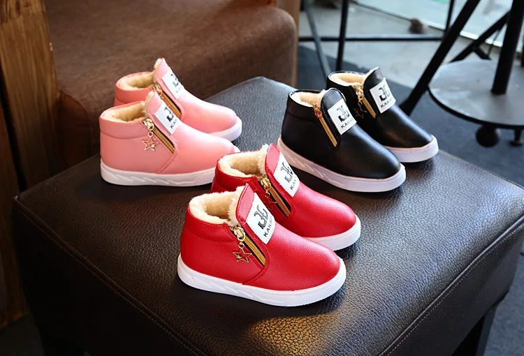 Chaussures Enfants/зимние сапоги для мальчиков и девочек; модные детские зимние сапоги; низкие короткие сапоги; детские зимние сапоги; Chaussure Enfant Hiver