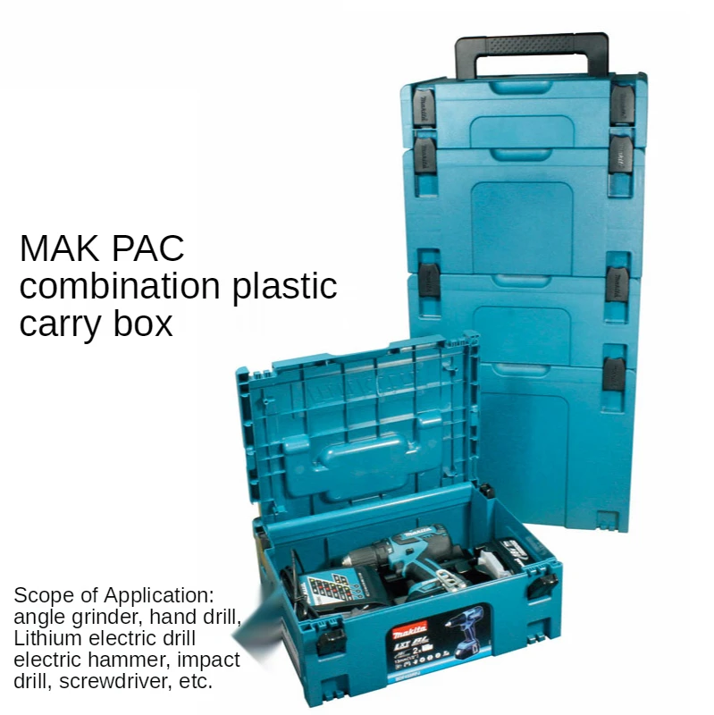 Makita 4 Draw Bit Box Storage Case Makpac 3 P-84311