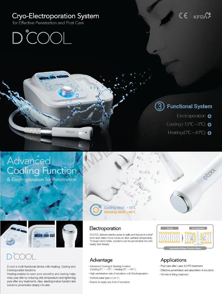 Портативная машина dcool cryo для кожи лица D-Cool охлаждения и омоложения | Красота