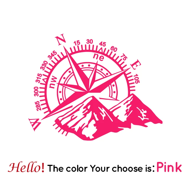 Point of Mountain Car Sticker Funny Vinyl Car-Styling Decals For Auto Window Motorcycle Decor наклейки на авто Pink