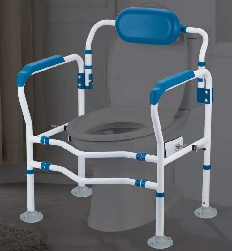 Bathroom Folding Anti-slip Grab Bar Shower Handrail Chair Adjustable Toilet Frame Rack Safety Rails for Elders Pregnant Disabled