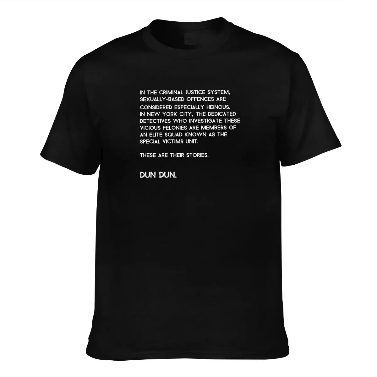 

Funny Graphic Tees Short New Style Tee Shirt O-neck Law and Order Special Victims Unit Men Print Casual Cotton Cn(origin)