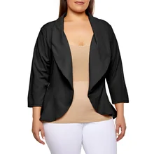 

4XL Plus Size Autumn Women Blazer Casual Black Slim Long Sleeve Suit Coat Outwears Office Lady Casual Tops blazer femme
