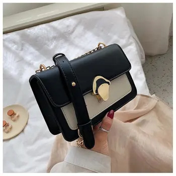 

High Quality Leather Crossbody Bags for Women Party Chain Green Shoulder Messenger Bag Lady Girls Purses Handbags Cross Body Bag