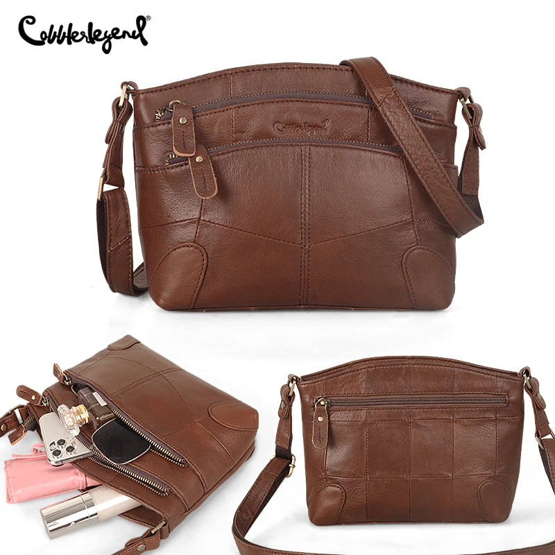 Cobbler Legend Genuine Leather Shoulder Crossbody Bag Women Handbags Vintage Messenger Bag High Quality Female Bags For Ladies