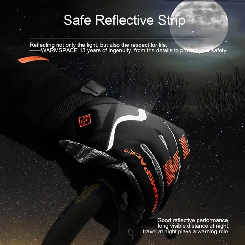 Motorbike Heating Gloves Temperature Control Gloves With Rechargeable Battery Warmming For Men Women Motorcycle Skiing