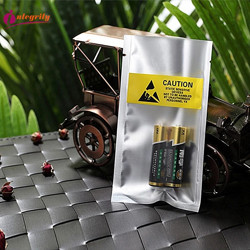 Integrity 100pcs 10.5x17cm Anti Static Shielding Bags ESD Bags Anti