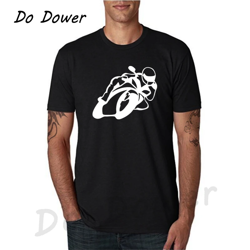 

High Quality Baggy T-shirt with Motorcycle Car Print Tops Fashion Short Sleeve T shirt Brand Clothing Hip-Hop 100% Cotton Tshirt