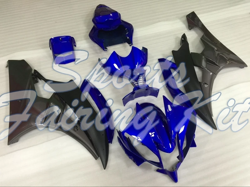 Кузов для YZF600 R6 2006 - 2007 синие Черные комплекты обтекателей YZFR6 06 Пластиковые