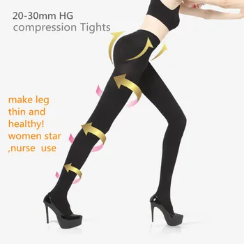 

2020 women class 1 Compression PantyHose Compression Stockings Varicose Veins 20 mmHg Elastic Nursing Compression pantyhose