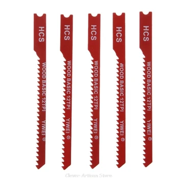 

5pcs Durable U-shank High Carbon Steel 12 TPI Reciprocating Saw Blade Cutter For Wood Jig Cutting Au 27 20 Dropship