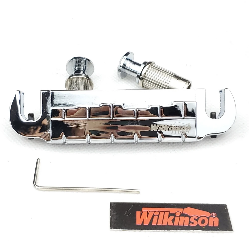 

Wilkinson Регулируемый обмоточный задний мост для LP электрогитары хром серебро WOGT2