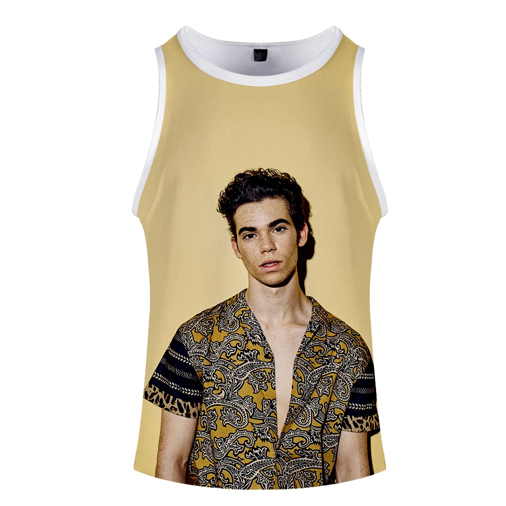 Cameron Boyce, новинка, 3D принт, новинка, круглый вырез, удобные, летние топы, модные, хип-хоп, крутые, без рукавов, топы