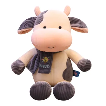 

35/50/70cm New Cute Soft Cow Cattle Plush Toy Kawaii Stuffed Animals Plush Doll Cartoon Toy Sleeping Pillow Gift for Children