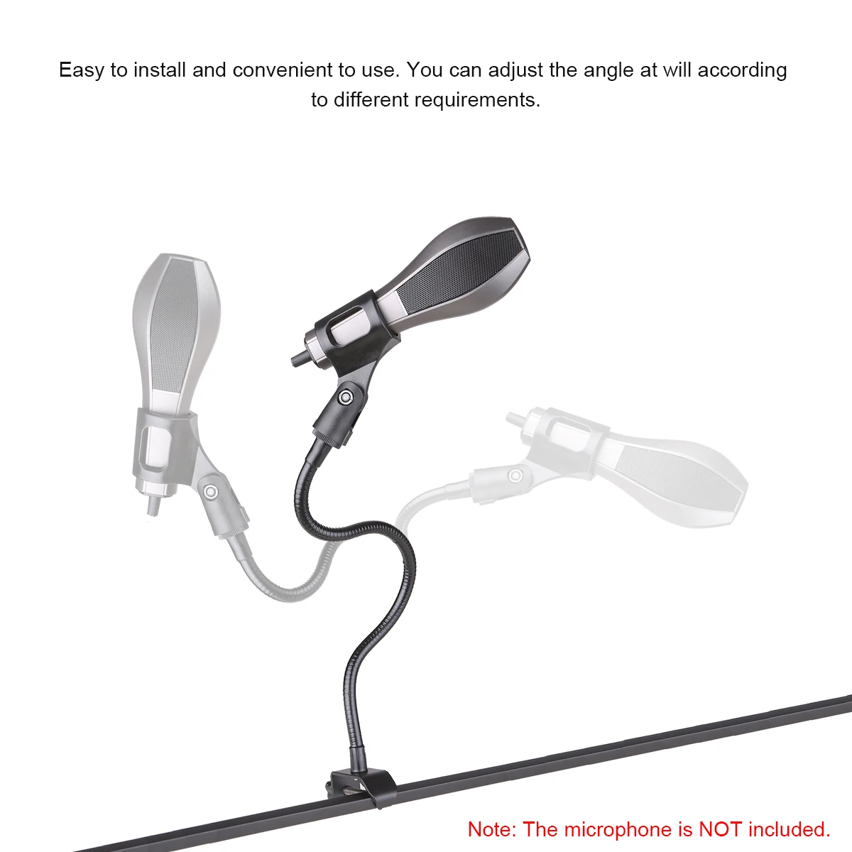 Microphone Bracket Gooseneck Bracket Hose Support Telescopic Stand Live Support Desktop Accessory for Microphone