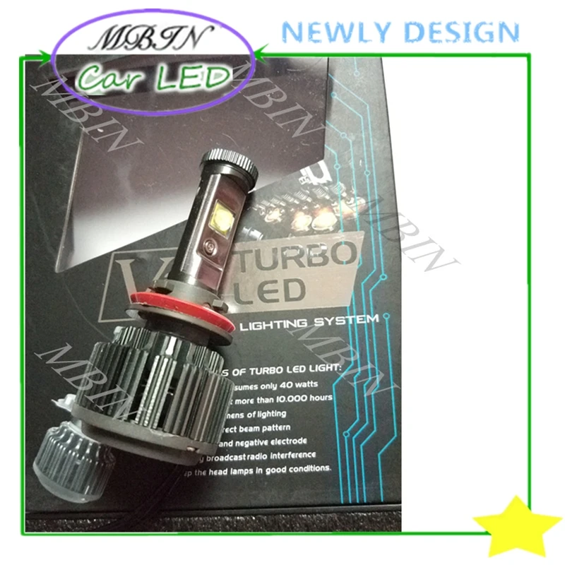 Hot Sale V16 Turbo Kit H7 LED Car Headlight 12V 60W 7200LM Fog Front Driving Lamp 6000K Automobile Bulb Plug And Play Parts