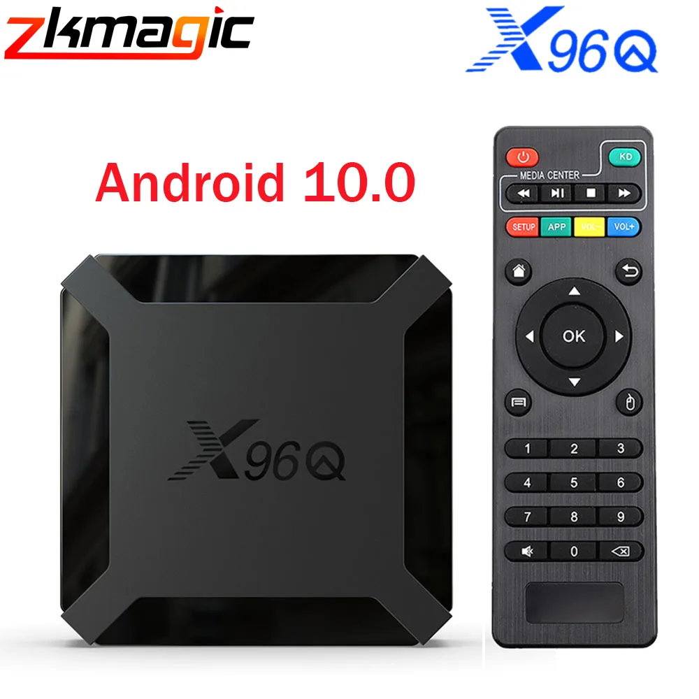 ТВ приставка Android 10 0 X96Q Allwinner H313 Четырехъядерный 4K Smart 2 4G Wifi 2GB 16GB телеприставка X96 Q