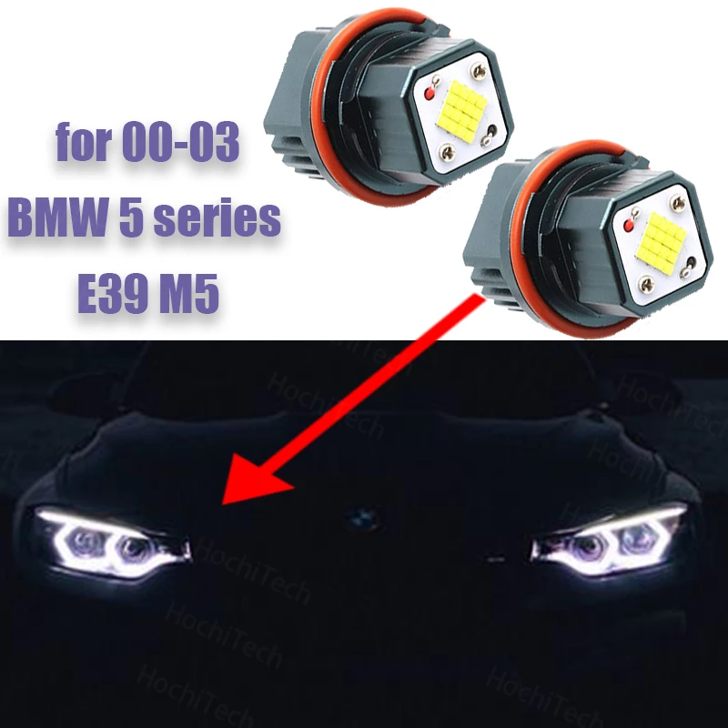 

High Quality 16 LED White LED Light Bulb 160W/pair IP65 for 00-03 BMW 5 Series E39 M5 LED Angel Eyes Marker