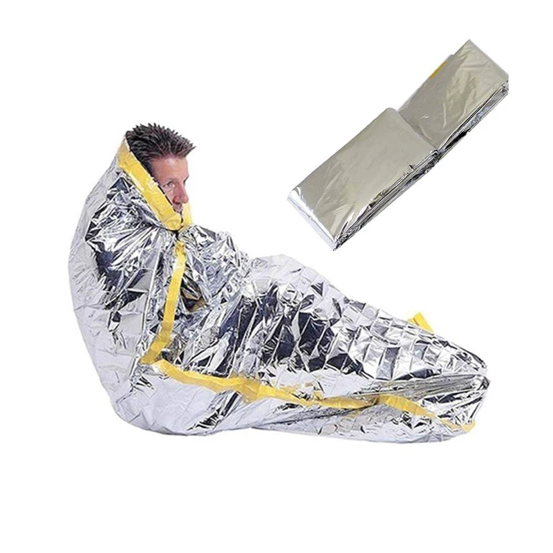 Hypothermia Rescue First Aid Kit Camp Keep Foil Mylar Lifesave Warm