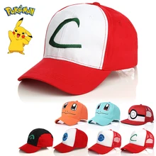 

Pokémon Cap Ash Ketchum Same Style Baseball Cap Adjustable Anime Action Figure Adult Man Woman Kawaii Toys Gift Pokemon Go Cap