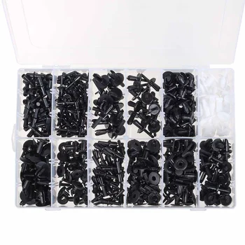 

Hot 350 pcs Plastic Car Body Push Pin Rivet Fasteners Trim Moulding Clip Screwdriver Fastener Clip Kit Car accessories Replaceme
