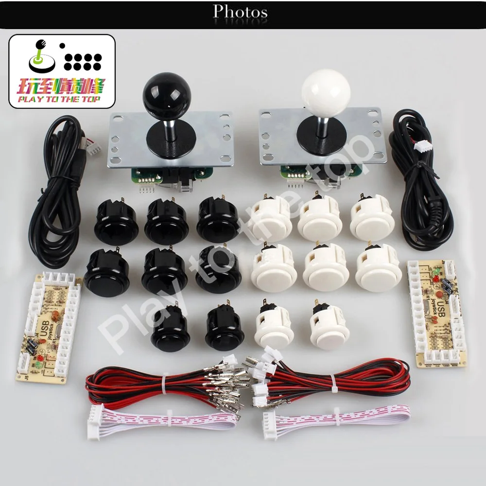 Классический 2 плеер оригинальная Sanwa 5Pin 8way джойстик аркадный комплект DIY для джойстик для ПК и Raspberry Pi ретро DIY проекты& Mame Jamm