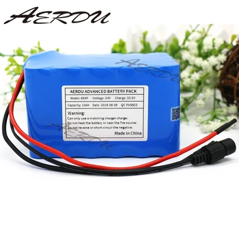 

AERDU 6S4P 24V 10Ah 25.2V Li-Ion battery pack lithium batteries for electric motor bicycle ebike scooter high power with BMS