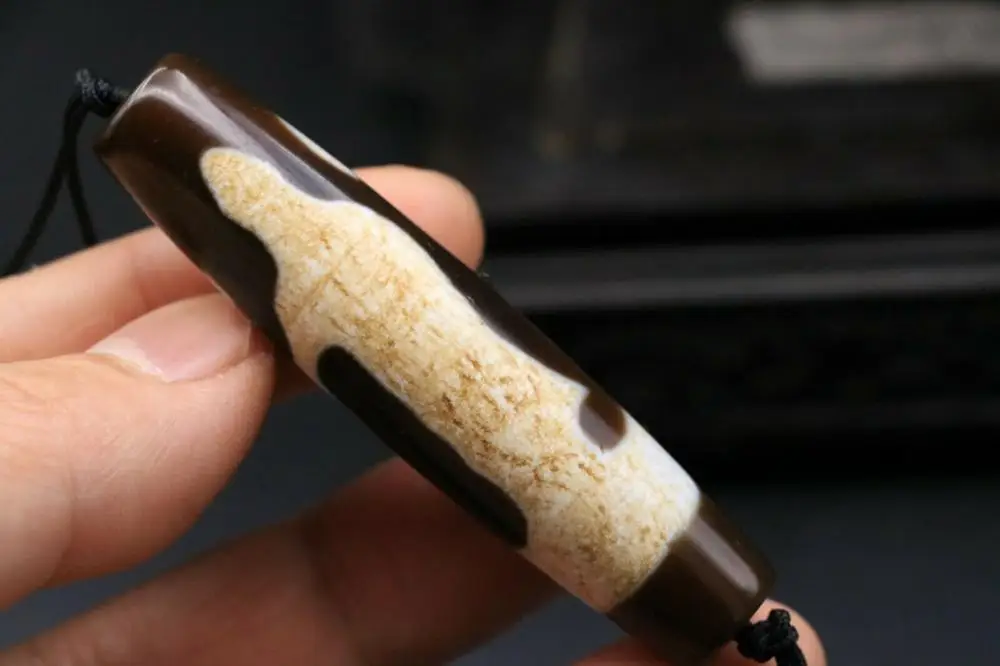 Уникальный энергии Magic Мощность Тибетский Старый Агат 2 милости Гуаньинь