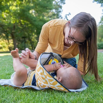 

Nappy Waterproof Foldable Baby Kid Pram Pad Outdoor Travel Changing Bag Diaper
