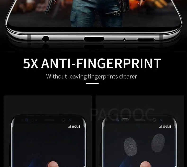 100D закаленное стекло с закругленными краями для samsung Galaxy S7 S6 Edge S8 S9 Plus защита экрана на samsung S9 Note 8 9 стеклянная пленка