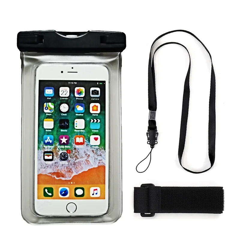Стиль многофункциональный двойной мобильный телефон Дайвинг сумка 10 м водонепроницаемый мобильный телефон сумка для плавания Дайвинг без проблем