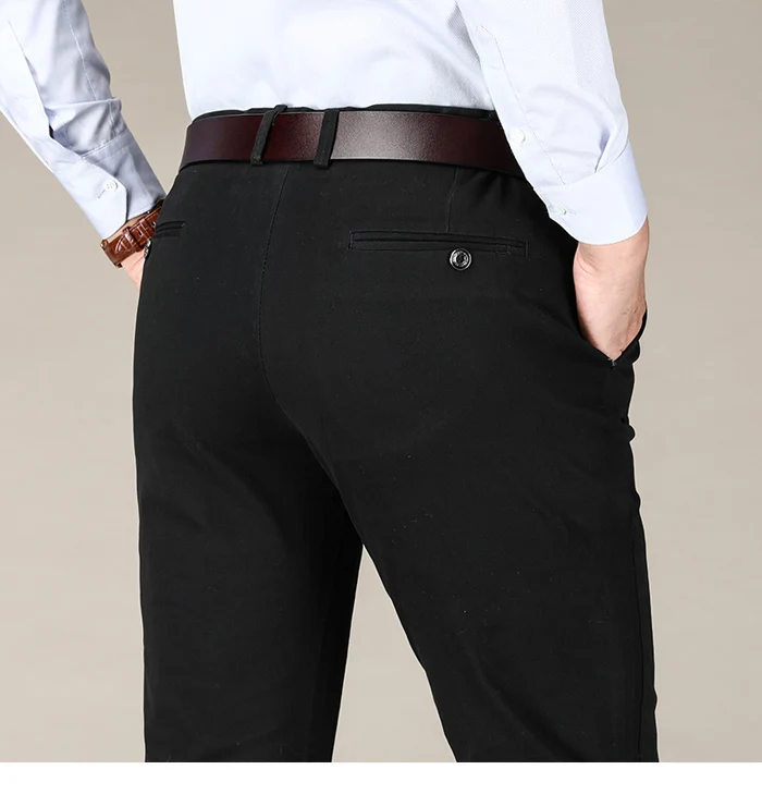 Осень и зима список мужская деловая Повседневная из хлопка брюки модное классическое офисное платье мужские брюки 28-38
