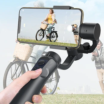 

H4 3 Axis USB Charging Video Record Support Universal Adjustable Direction Handheld Gimbal Smartphone Stabilizer Vlog Live