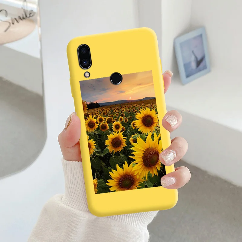 For Meizu note 9 Protective Shell Silicone Soft Shell Phone Case Candy Color Case Fashion Silicone Color Chrysanthemum meizu phone case with stones lock Cases For Meizu